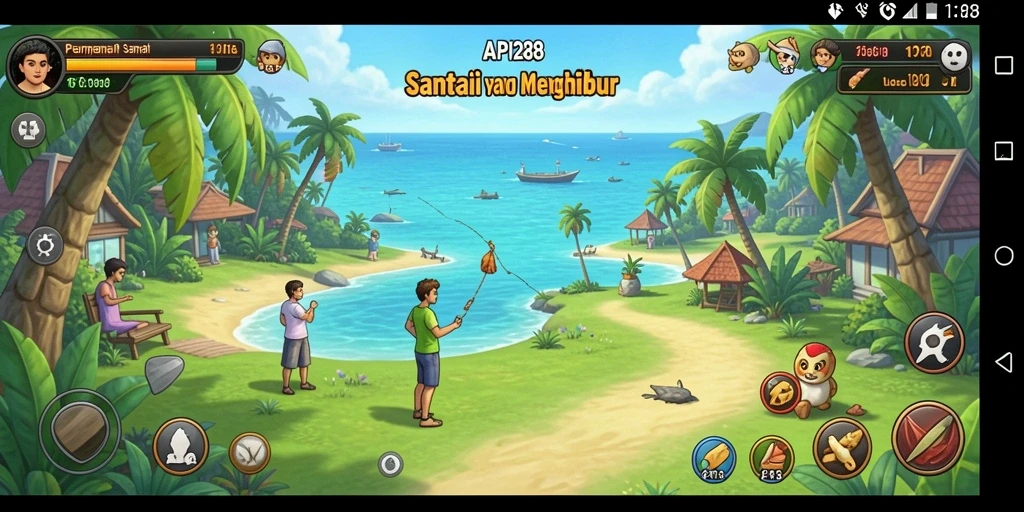 Tampilan screenshot dari gameplay seru API288 yang penuh warna.