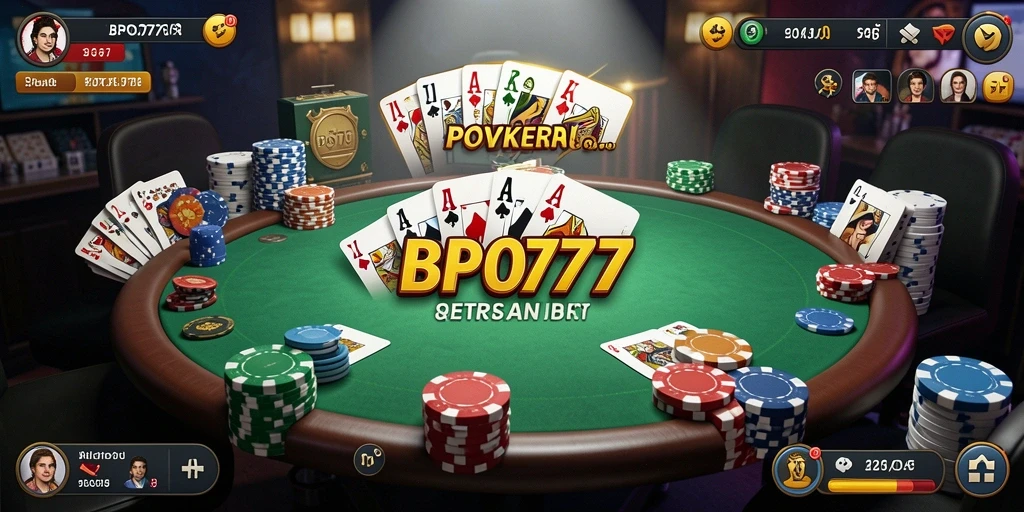 Gameplay BPO777 yang seru dan menarik dalam permainan poker.