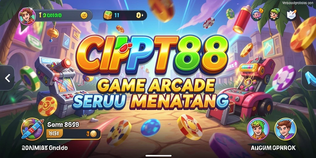 Screenshot utama CIPIT88 menunjukkan gameplay Arcade yang seru dan penuh tantangan.
