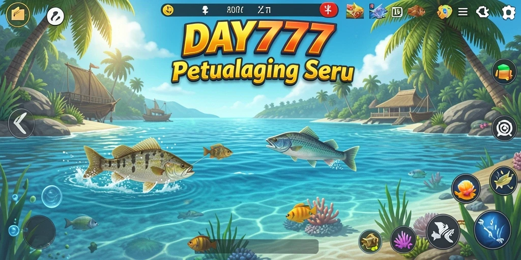 Tangkapan besar di laut dalam dalam gameplay DAY777.