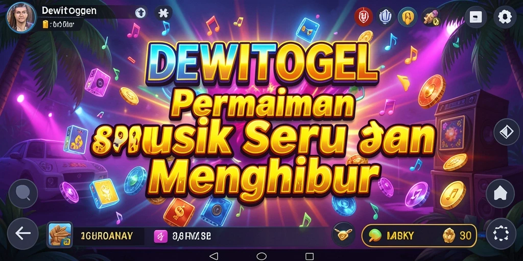 Screenshot DEWITOGEL menampilkan gameplay musik yang seru dan interaktif.
