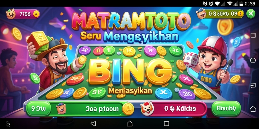 Tampilan gameplay Bingo yang seru dan menarik di MATARAMTOTO.