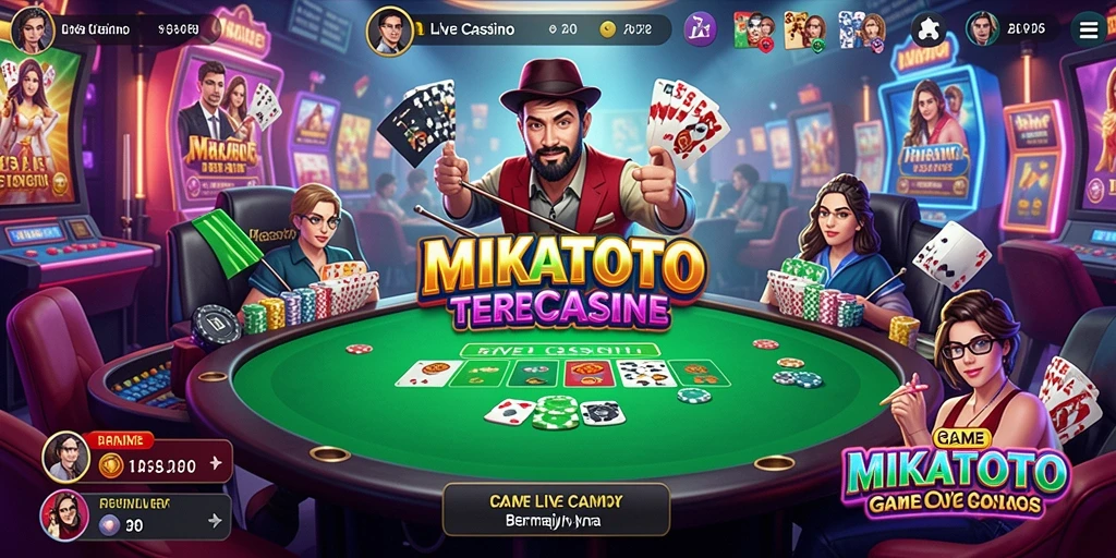 Tampilan menarik gameplay Live Casino di MIKATOTO.