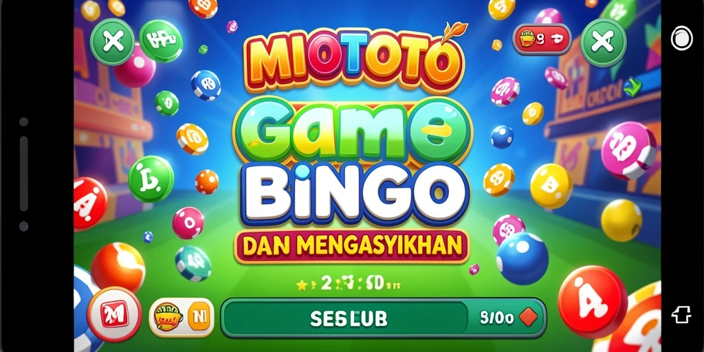 Tampilan gameplay seru dalam game MIOTOTO Bingo.
