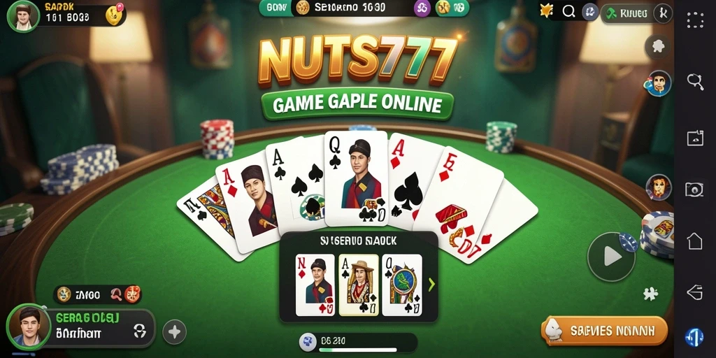 Gameplay menarik NUTS777 yang menyenangkan dalam permainan Gaple.