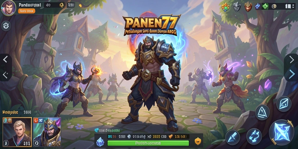 Screenshot gameplay menunjukkan aksi mendebarkan dalam <strong>PANEN77</strong>.