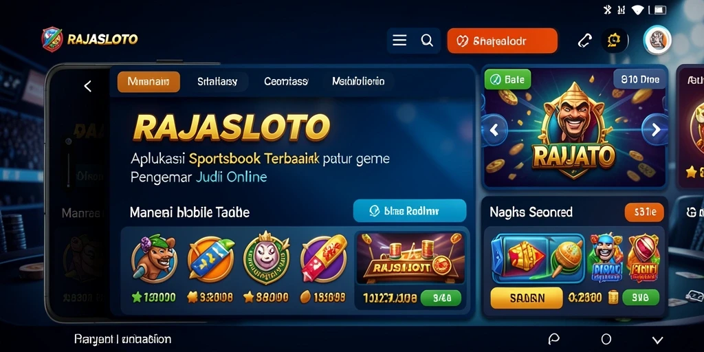 Tampilan gameplay RAJASLOTO dengan berbagai pilihan taruhan menarik.
