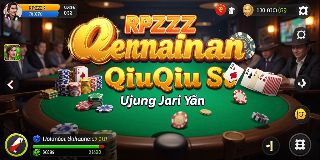 Tampilan grafik gameplay QiuQiu yang menarik dan interaktif.