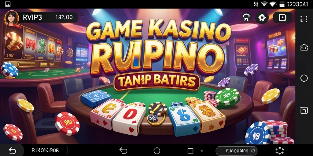 Tampilan gameplay menegangkan dalam kasino virtual RVIP3.