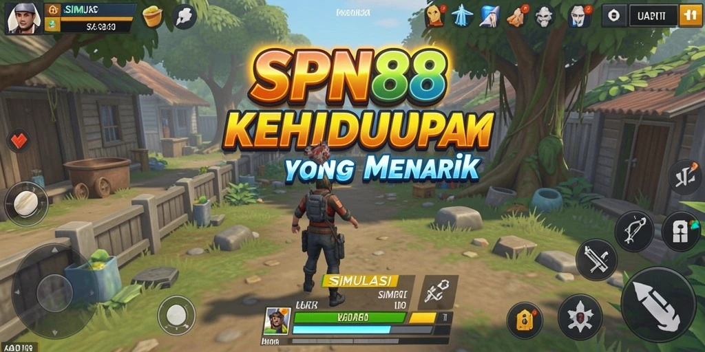 Screenshot utama SPN88 menunjukkan gameplay menarik dalam simulasi kehidupan.